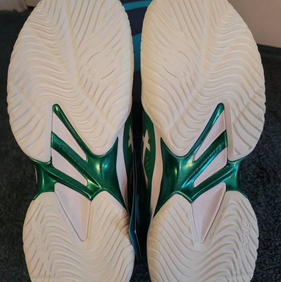 NIB ASICS COURT FF NOVAK DJOKOVIC MENS TENNIS SHOE US 6.5 (KALE/WHITE) - Picture 8 of 9
